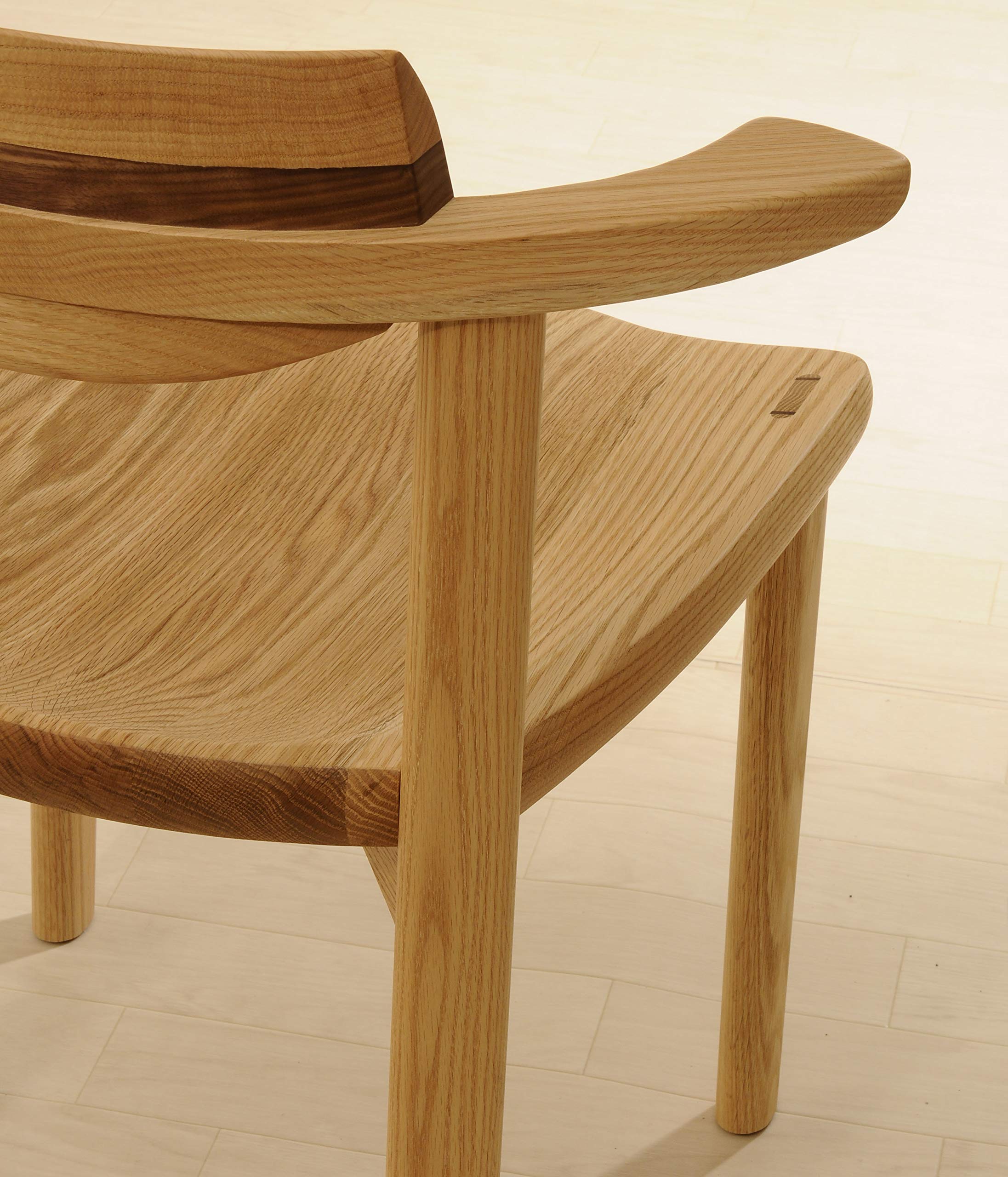 Amazon.co.jp: 筑波産商 飛騨の香り デュオアームチェア(オーク +